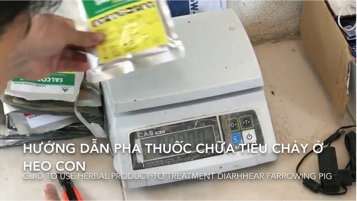 Phòng kiểm soát bệnh tiêu chảy trên heo con theo mẹ và kích thích tăng trọng - Salcochek